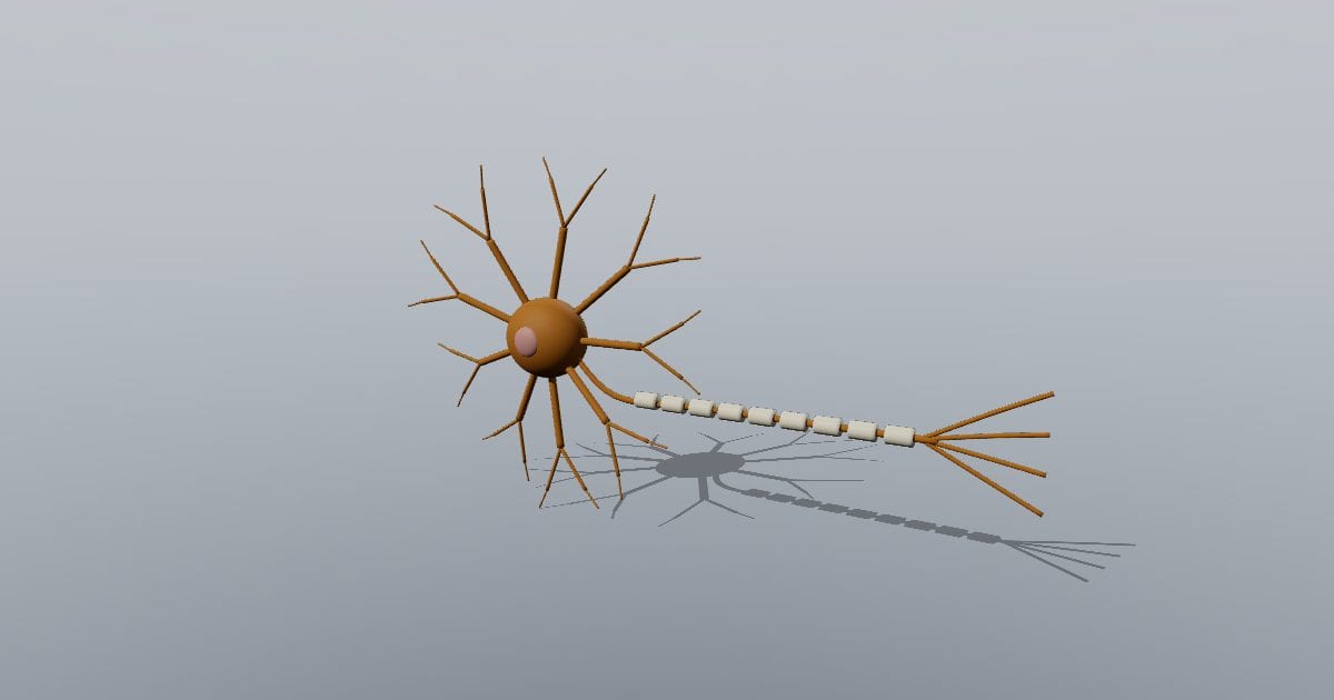 Enlarged neuron cell