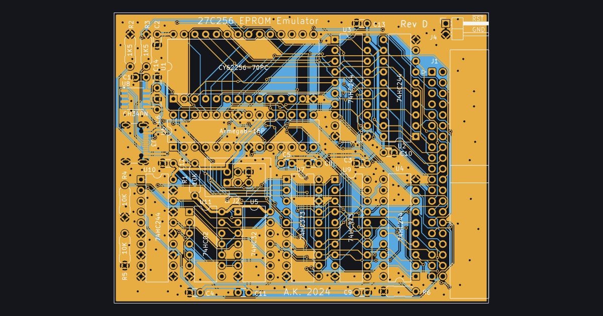 EPROM emulator board (fab package)