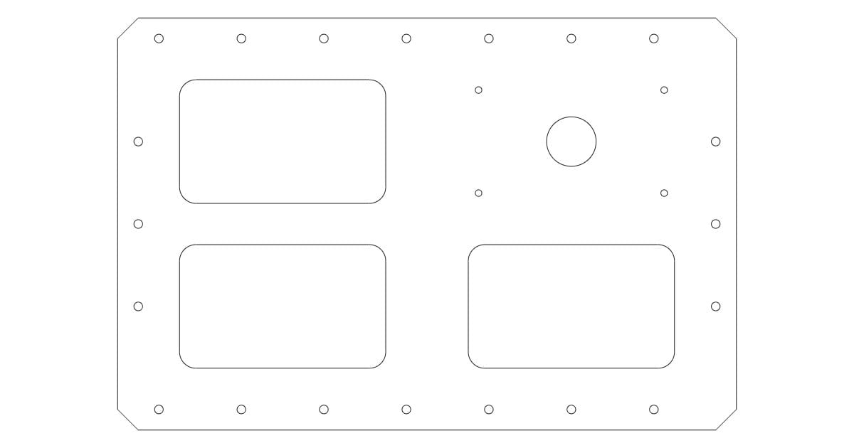 Equipment chassis base plate