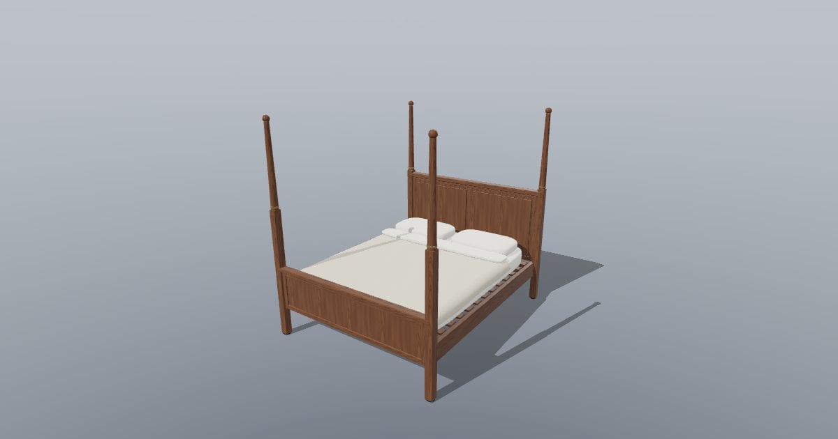 ESTATE - Four-Poster Panel Bed