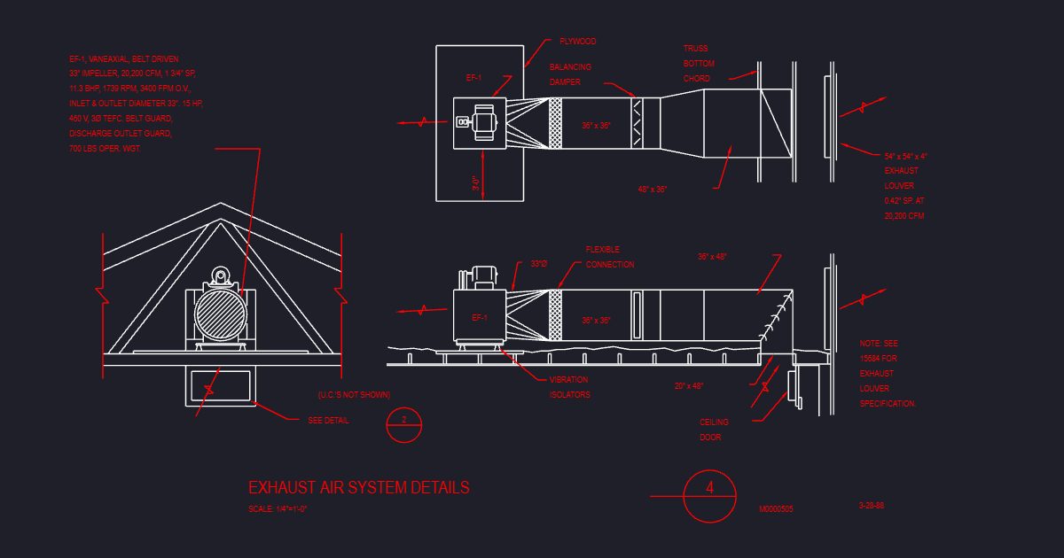 Exhaust Air System Detail (USFS M0000505)