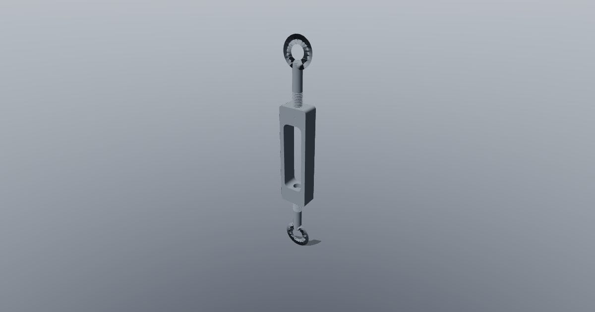 Eye-to-eye turnbuckle M12