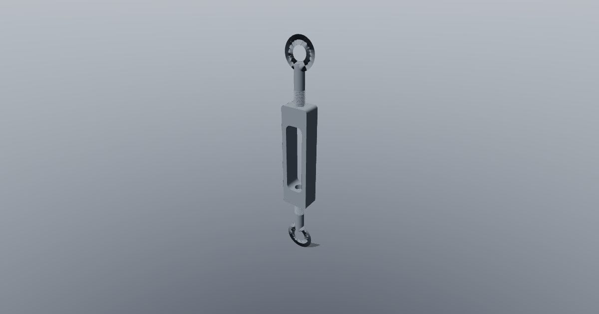 Eye-to-eye turnbuckle M20