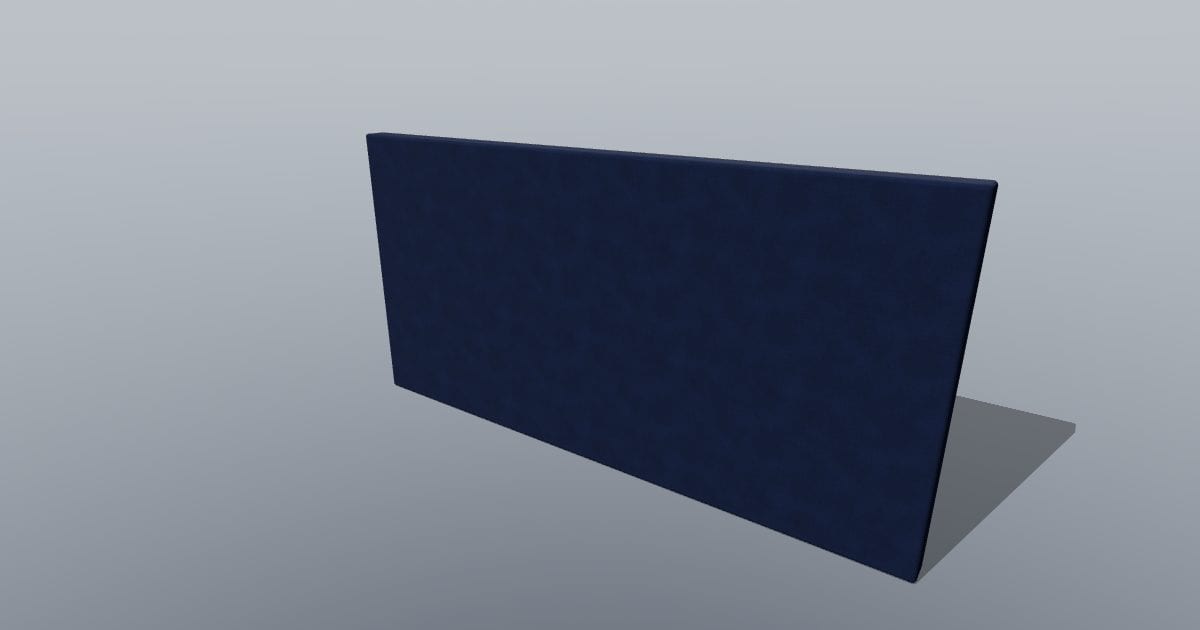 Fabric-wrapped acoustic panel 1200 x 600 x 50 mm