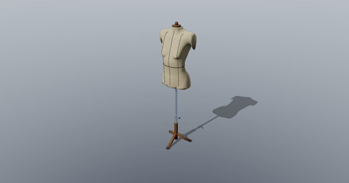 Female dress form mannequin