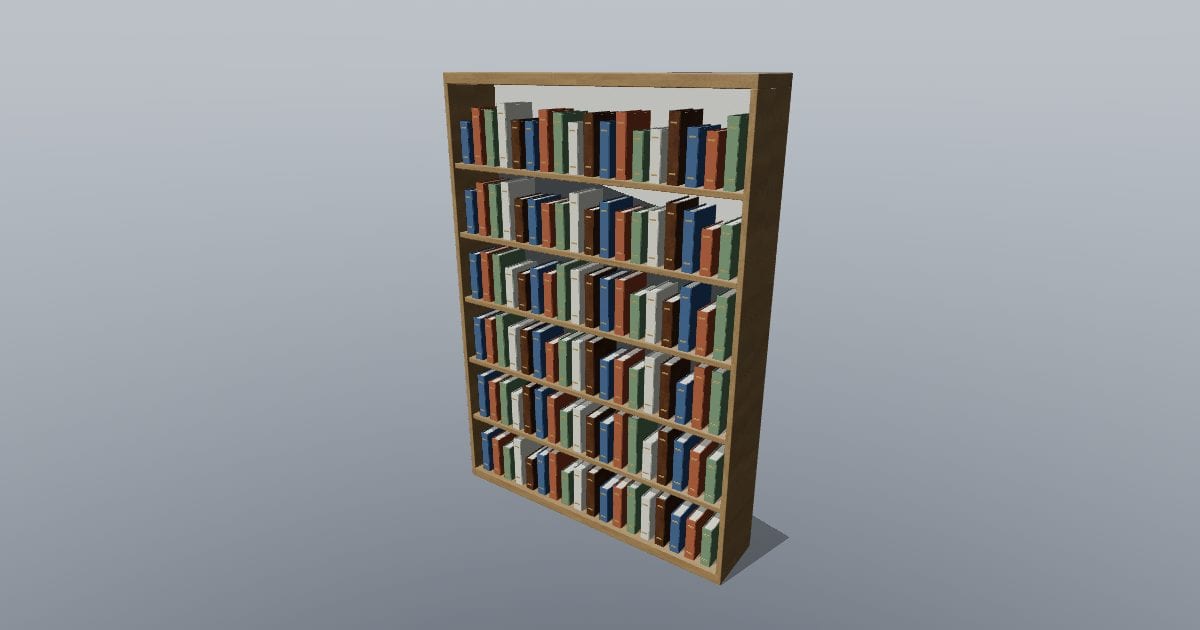 Filled bookshelf large - Original Interior Furnishing