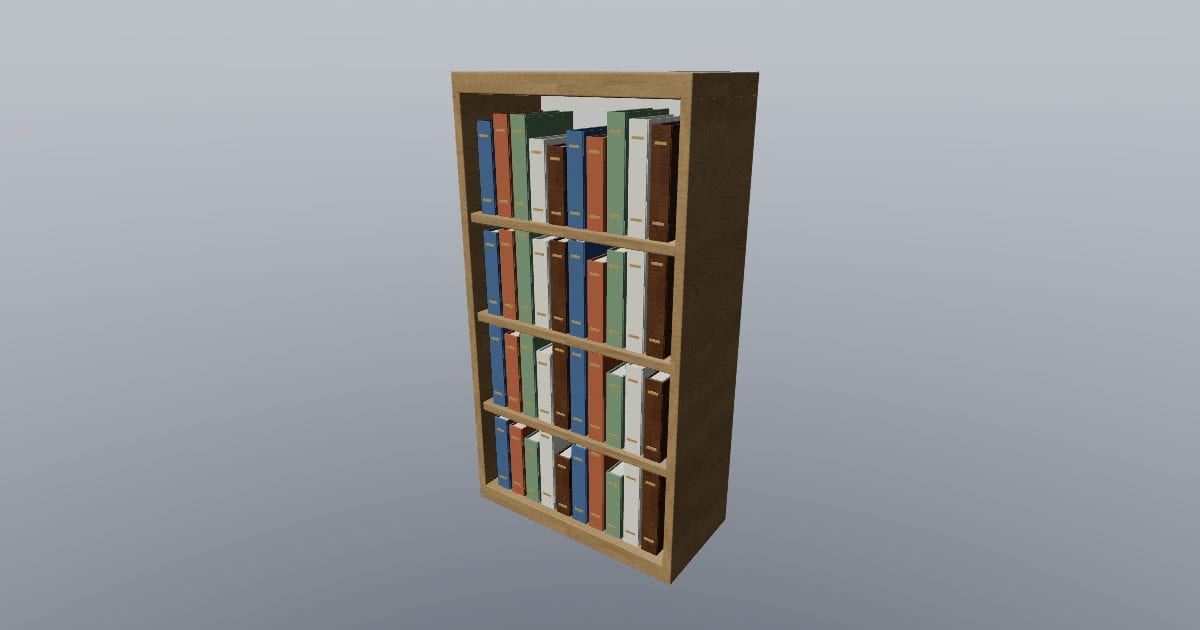 Filled bookshelf small - Original Interior Furnishing