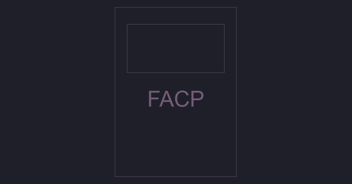 Fire alarm panel - CAD Block