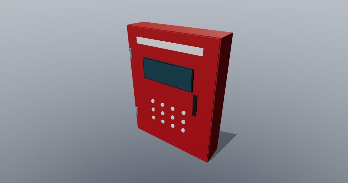 Fire alarm panel - Original MEP CAD