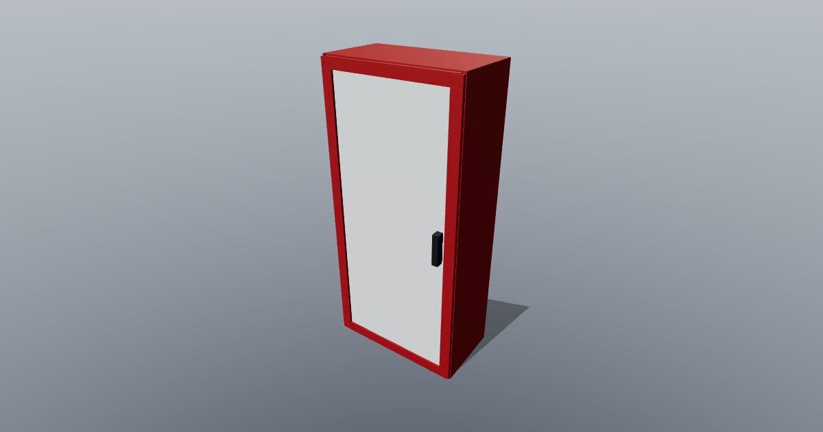 Fire extinguisher cabinet - Original MEP CAD