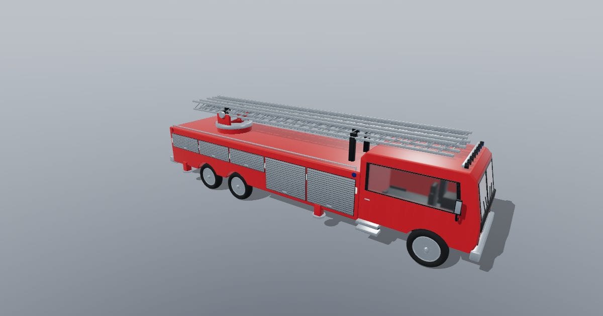 Fire ladder truck