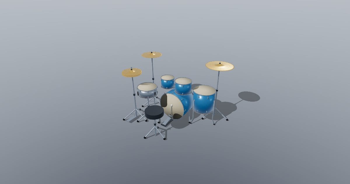 Five-piece drum kit