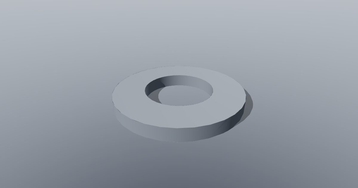 Flat washer M10