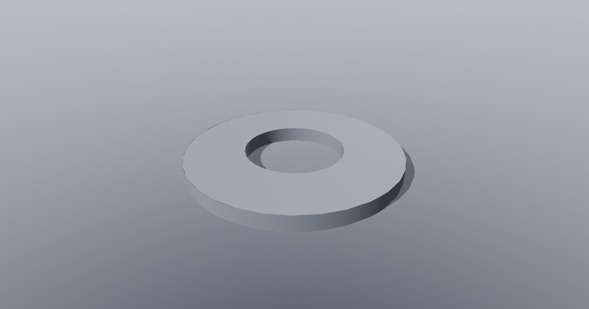 Flat washer M3