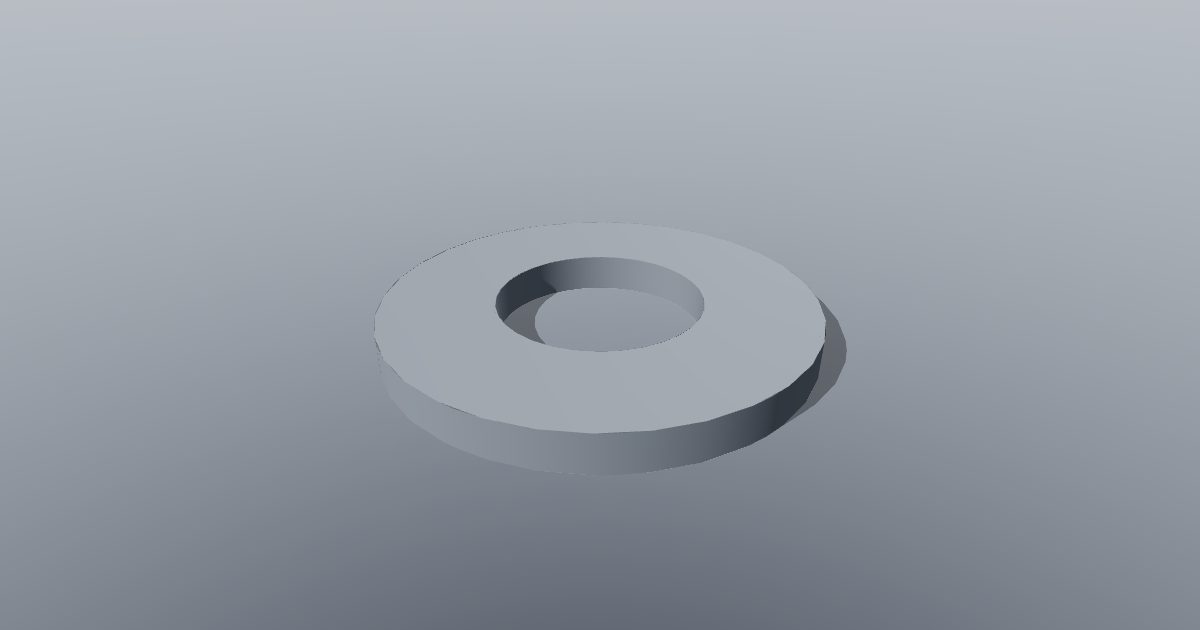 Flat washer M4