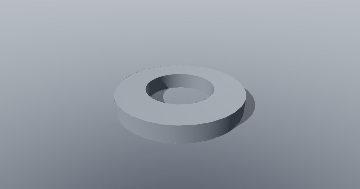 Flat washer M6