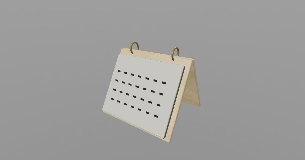 Flip Date - Desk Accessory