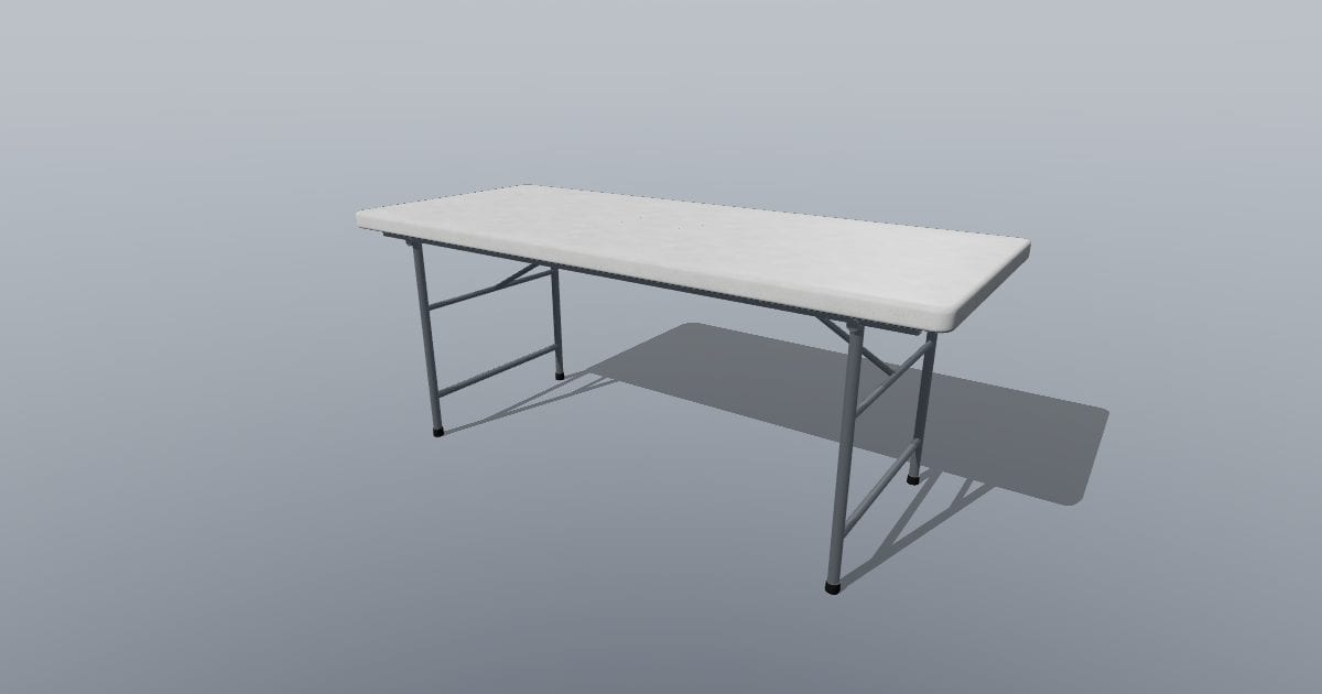 Folding event table 1800 x 760 mm (6 ft)