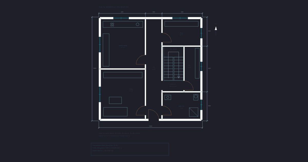 Four-bedroom house - ground floor 100 m2