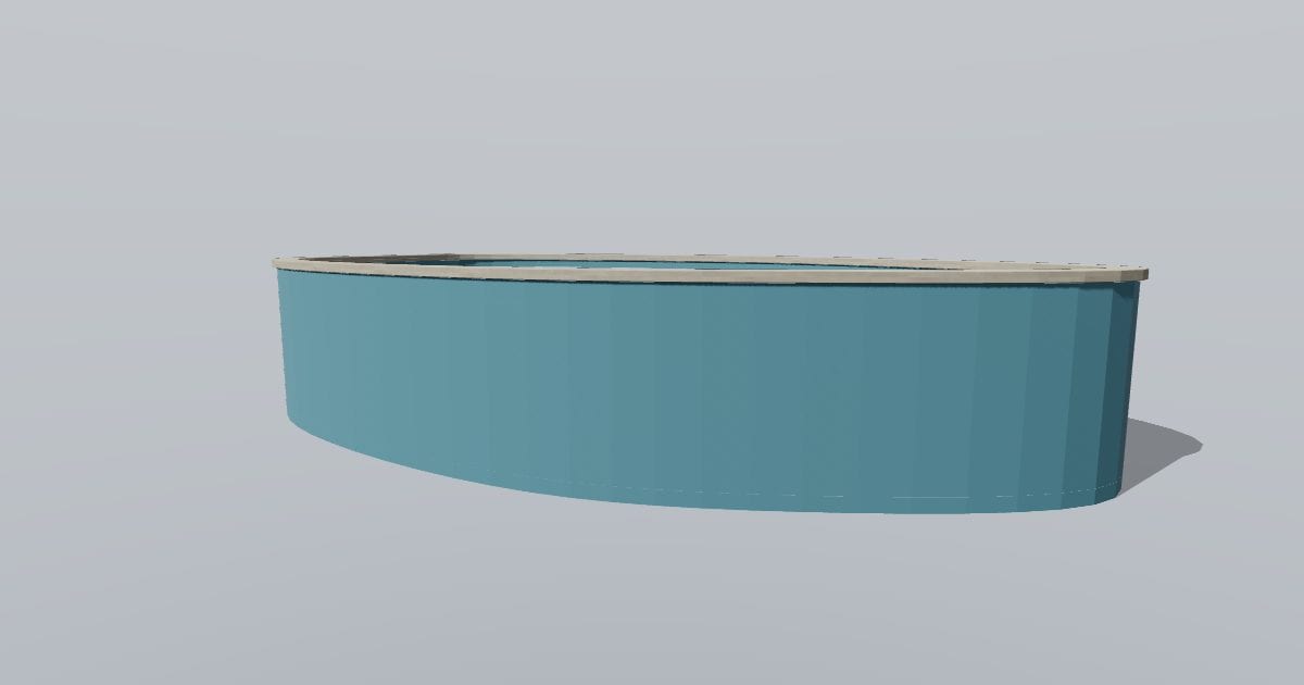 Freeform pool - Original exterior model
