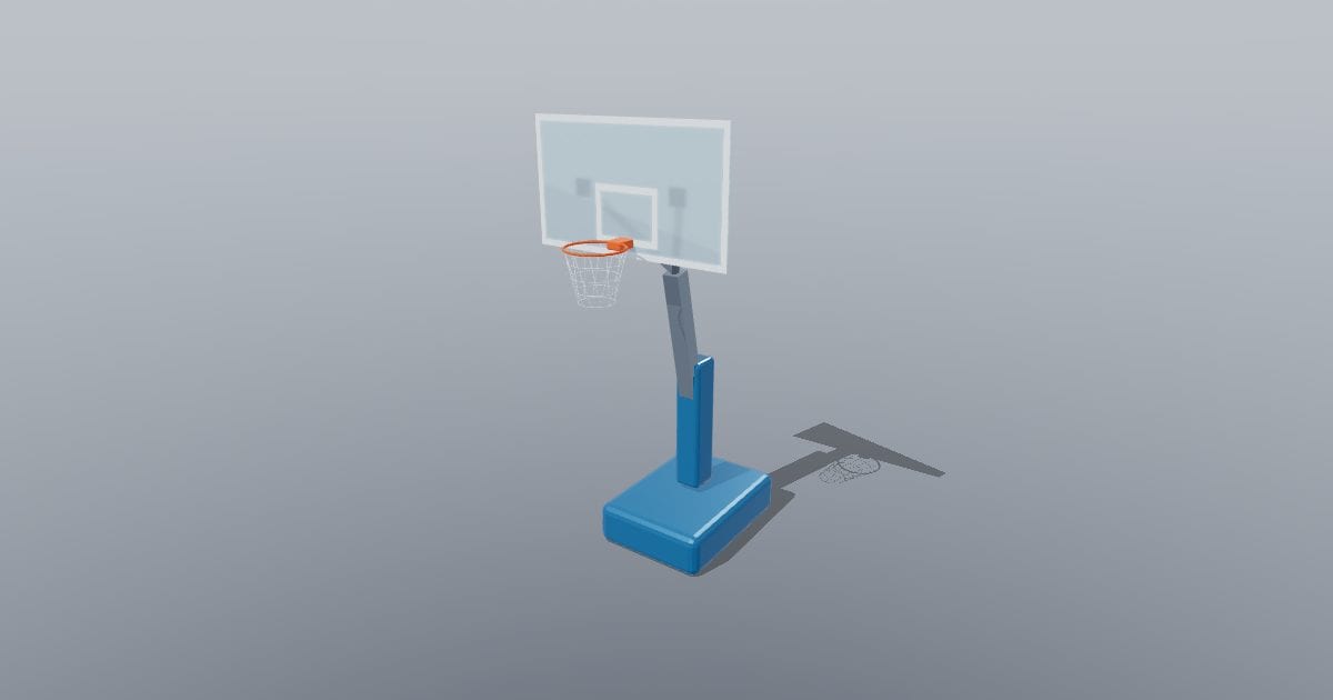 Freestanding basketball hoop - Sports equipment