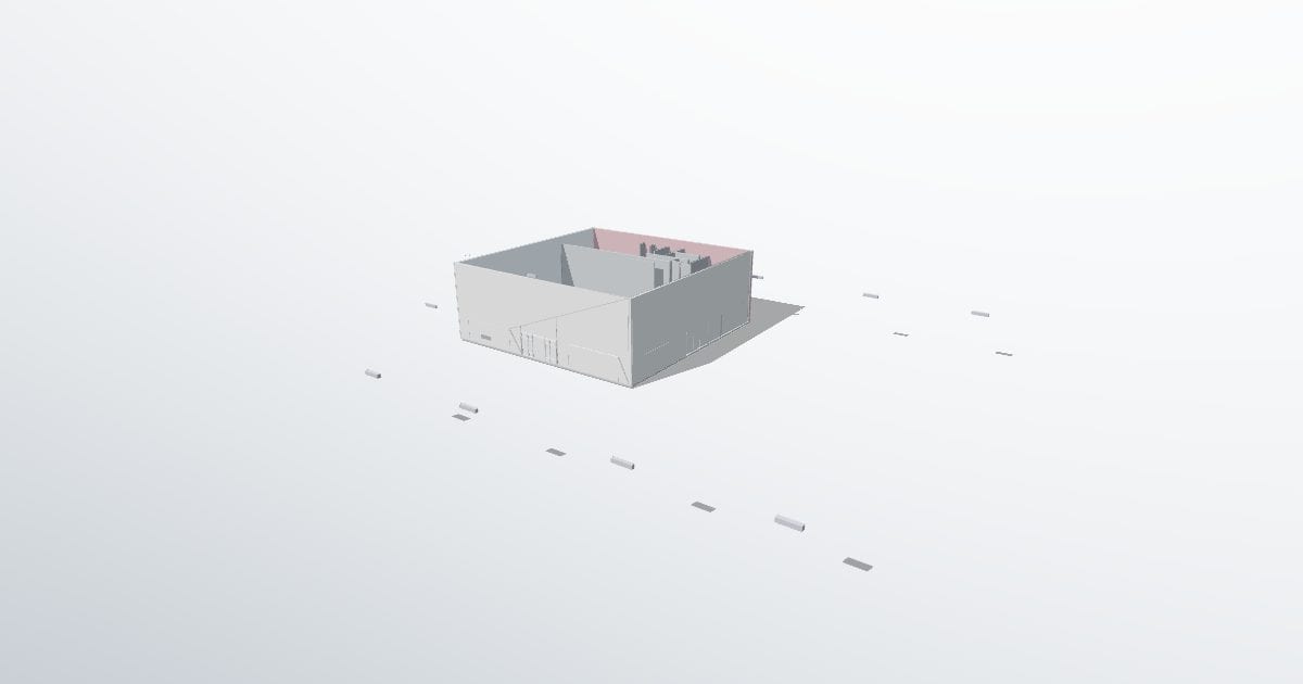 Full-service restaurant, architectural model