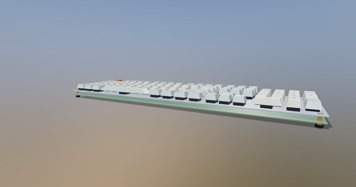 Full-size ANSI mechanical keyboard - without case