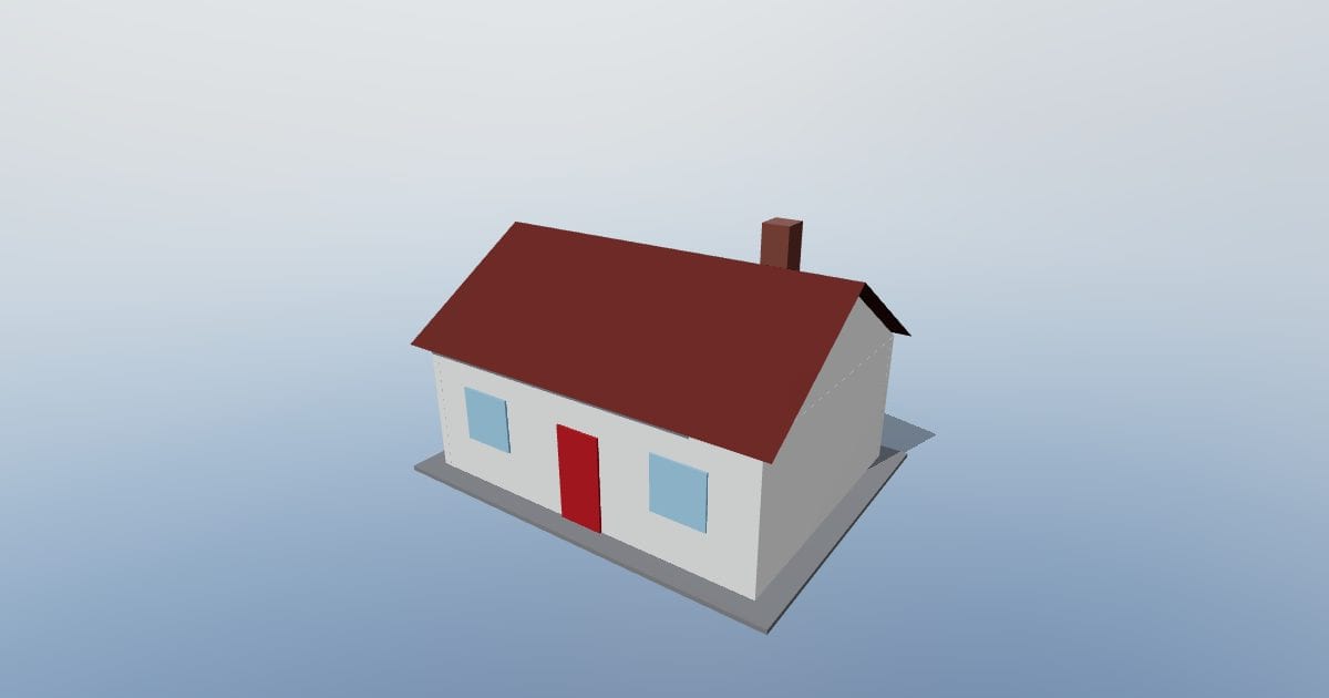 Gable house COLLADA (zip)