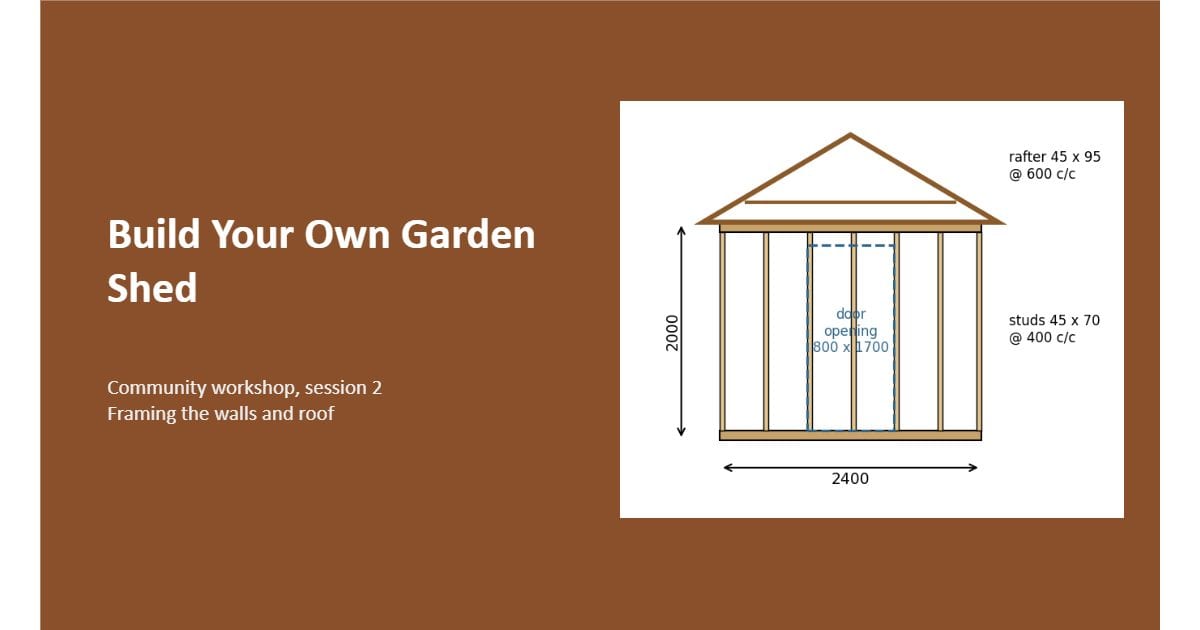 Garden shed workshop (PowerPoint)