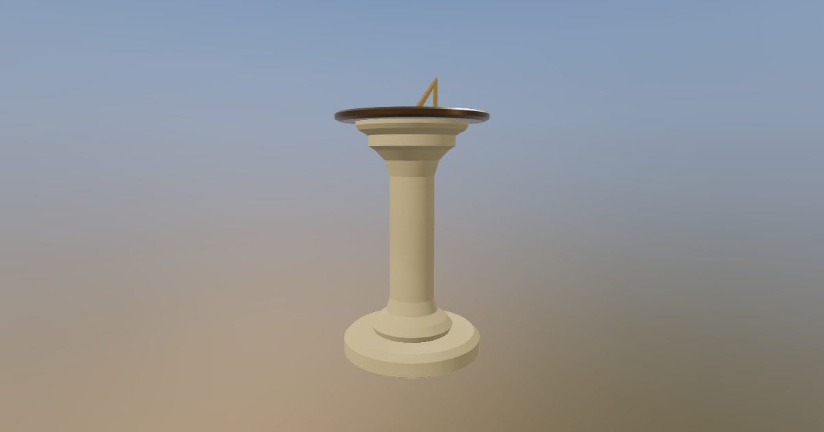 Garden sundial