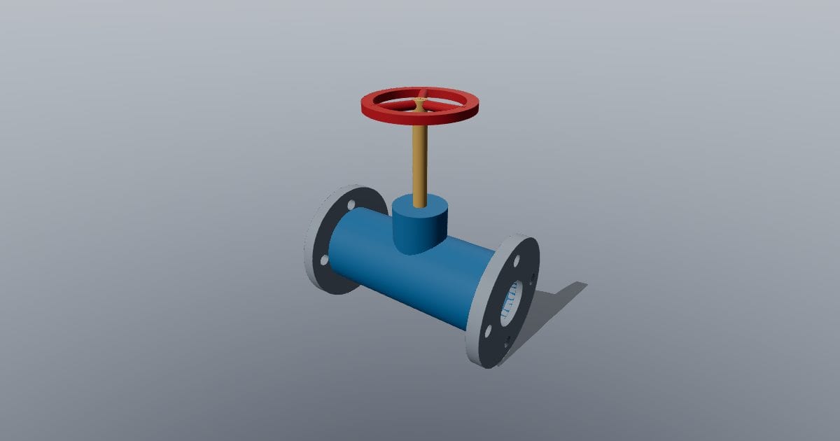 Gate valve - Original MEP CAD