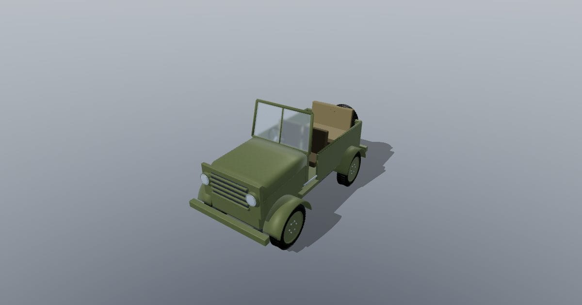 Generic 1940s 4x4 utility car