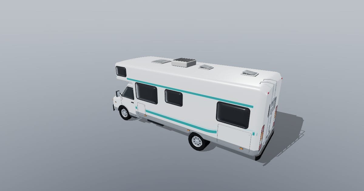 Generic class C motorhome with over-cab bed