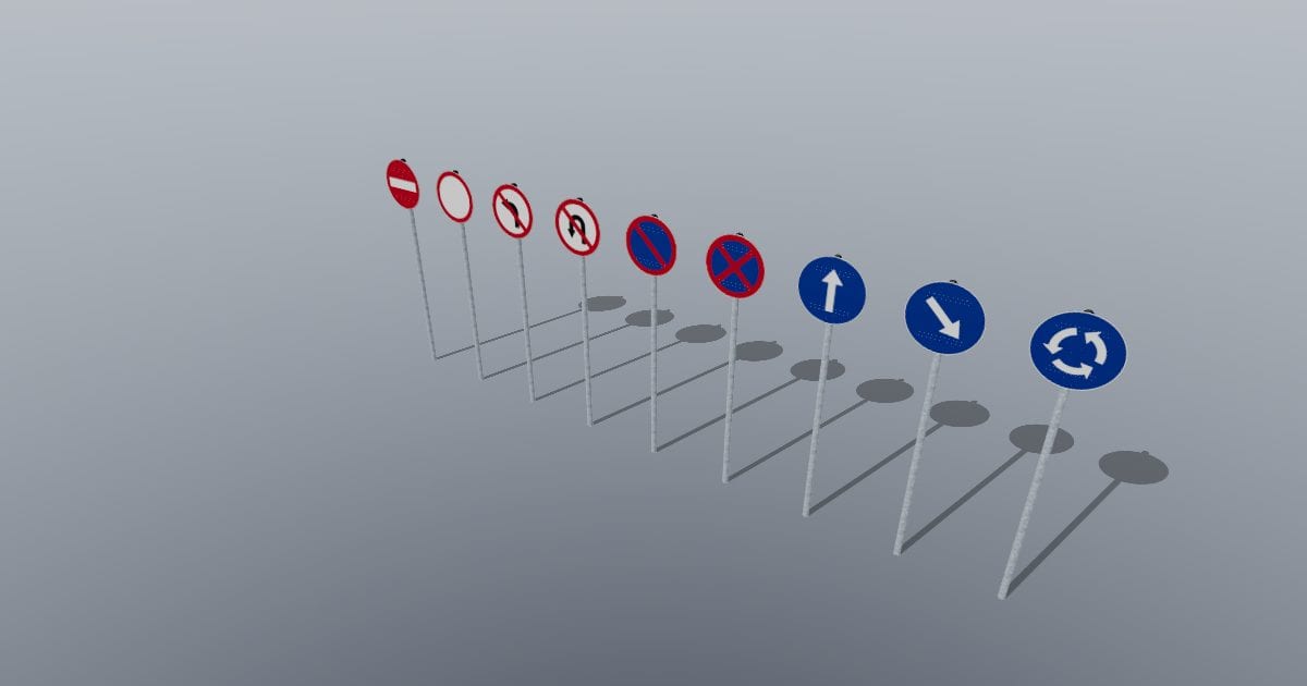 Generic regulatory sign set