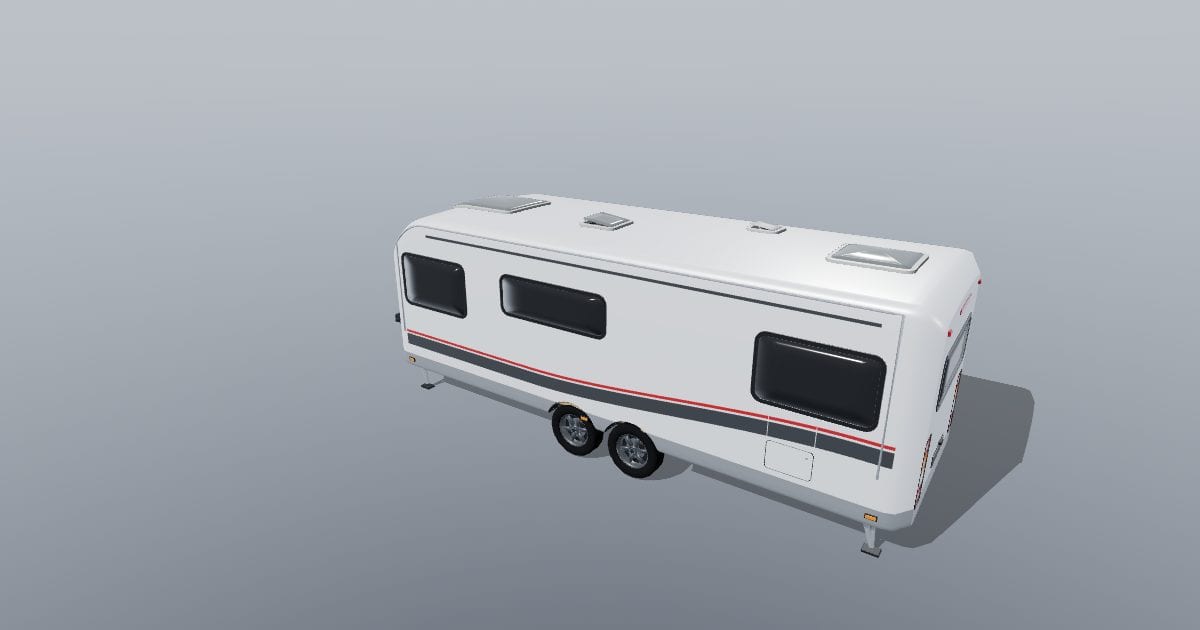 Generic two-axle touring caravan