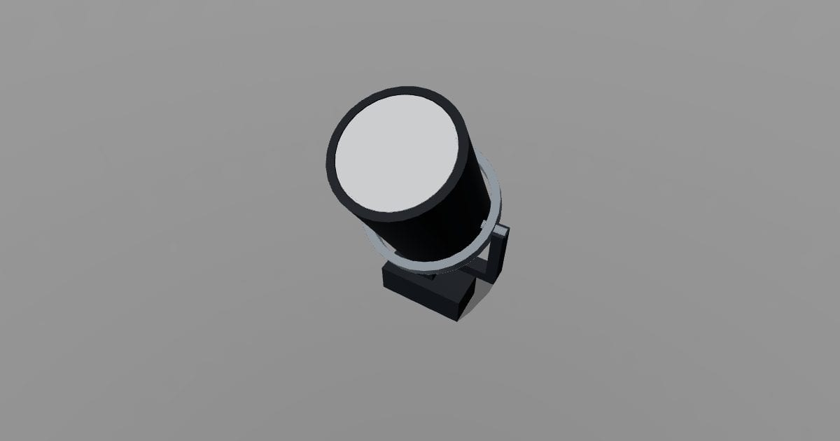 Gimbal track spotlight head