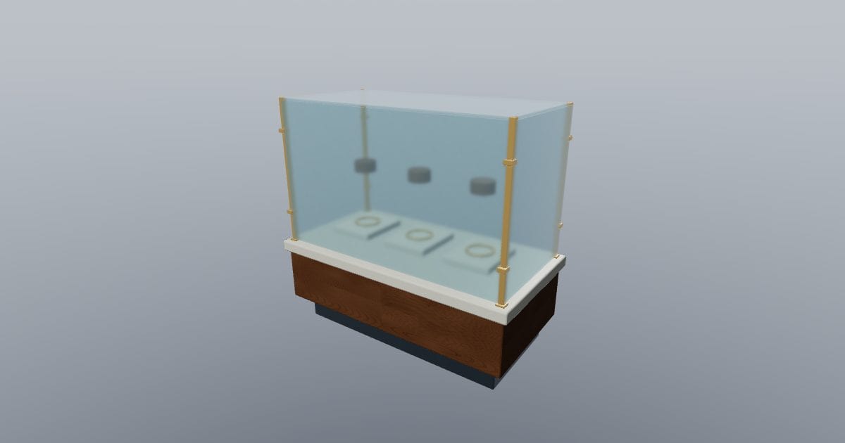 Glass display case - Original Retail Fixture