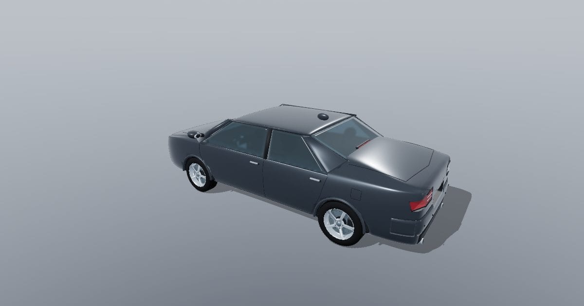 Graphite four-door sedan