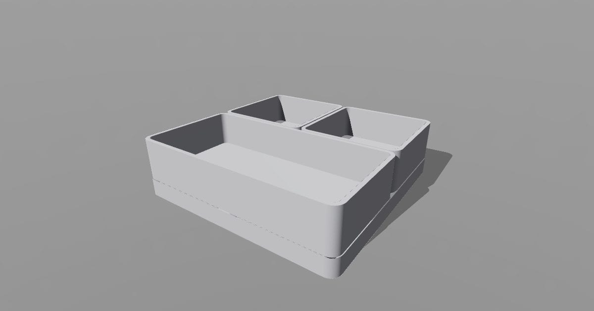 Gridfinity-compatible fitted storage set