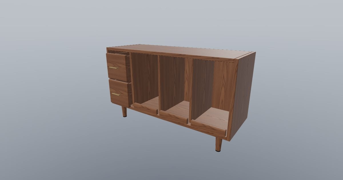 GROOVE 120 - Record Storage Cabinet