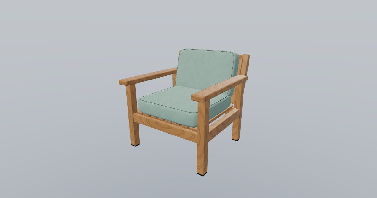 GROVE - Teak Outdoor Lounge Chair