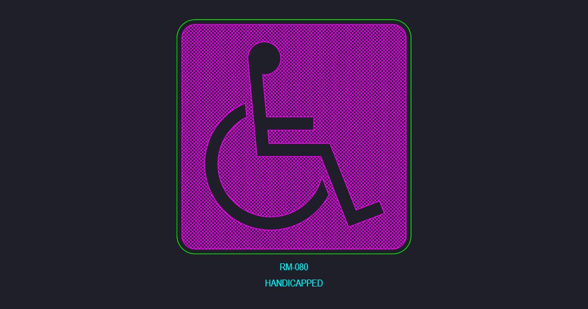 Handicapped Sign (USFS RM_080)