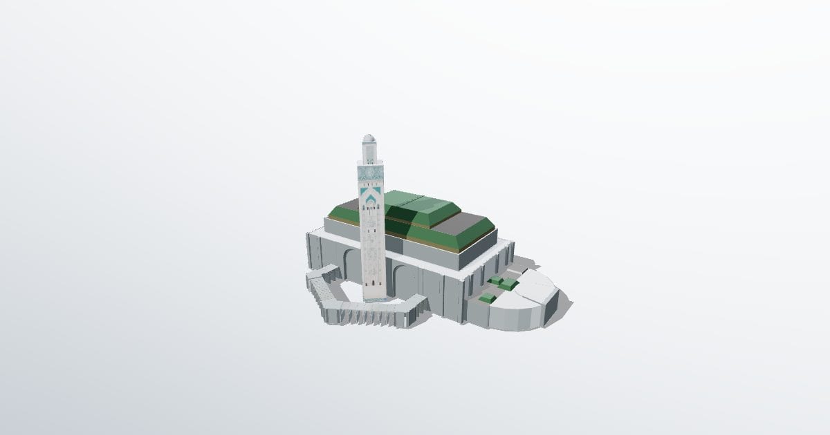Hassan II Mosque model