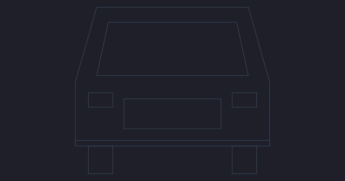 Hatchback front - CAD Block