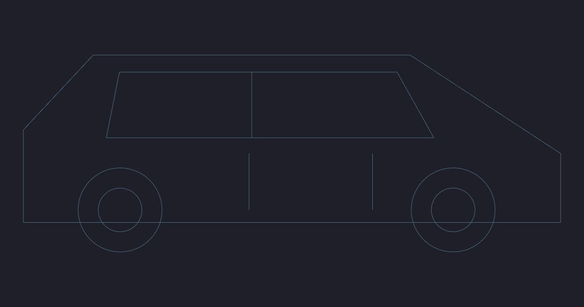 Hatchback side - CAD Block