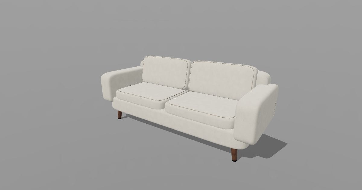 HAVEN 224 - Oatmeal Two-Seat Sofa