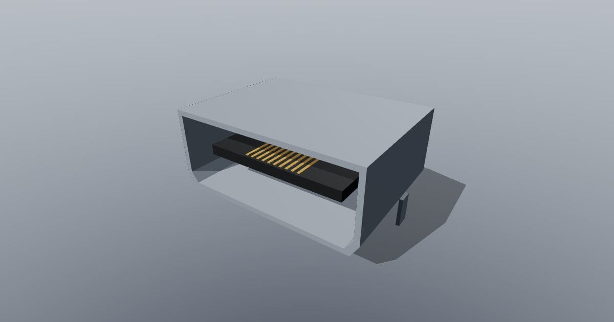 HDMI Type-A receptacle