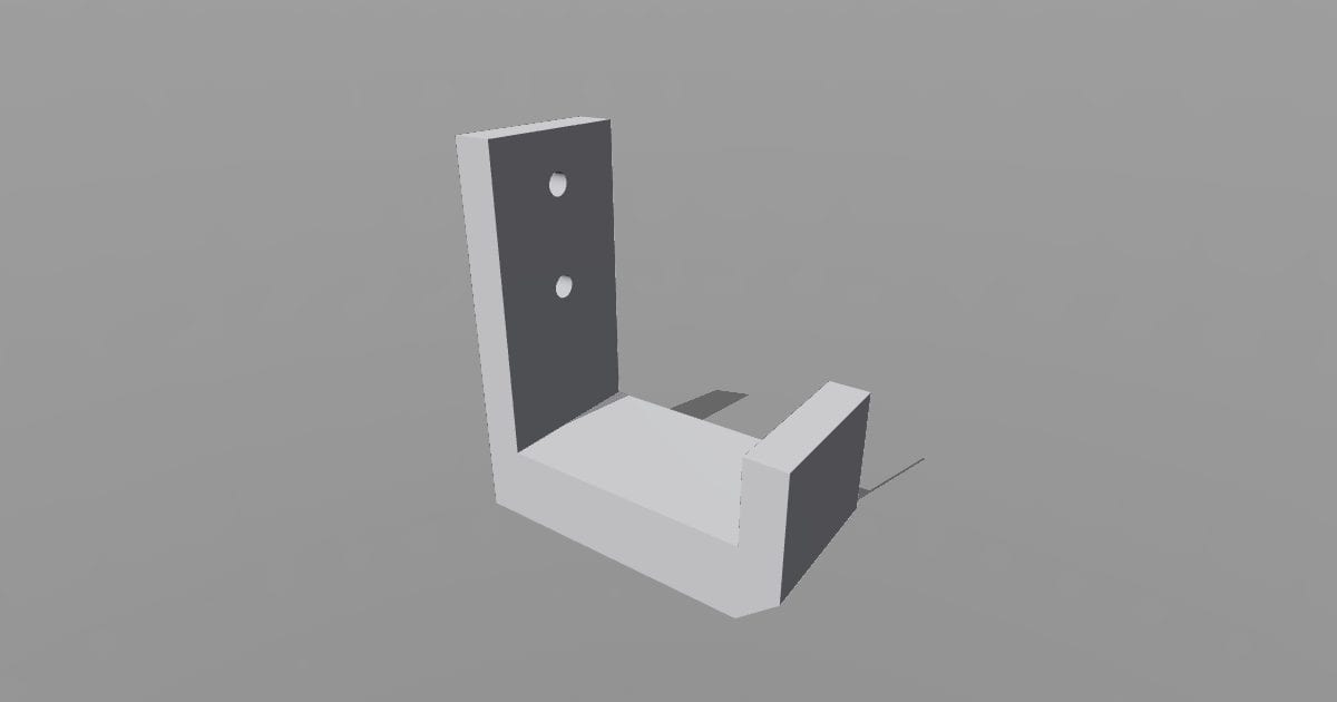 Headphone hook - Original 3D printable