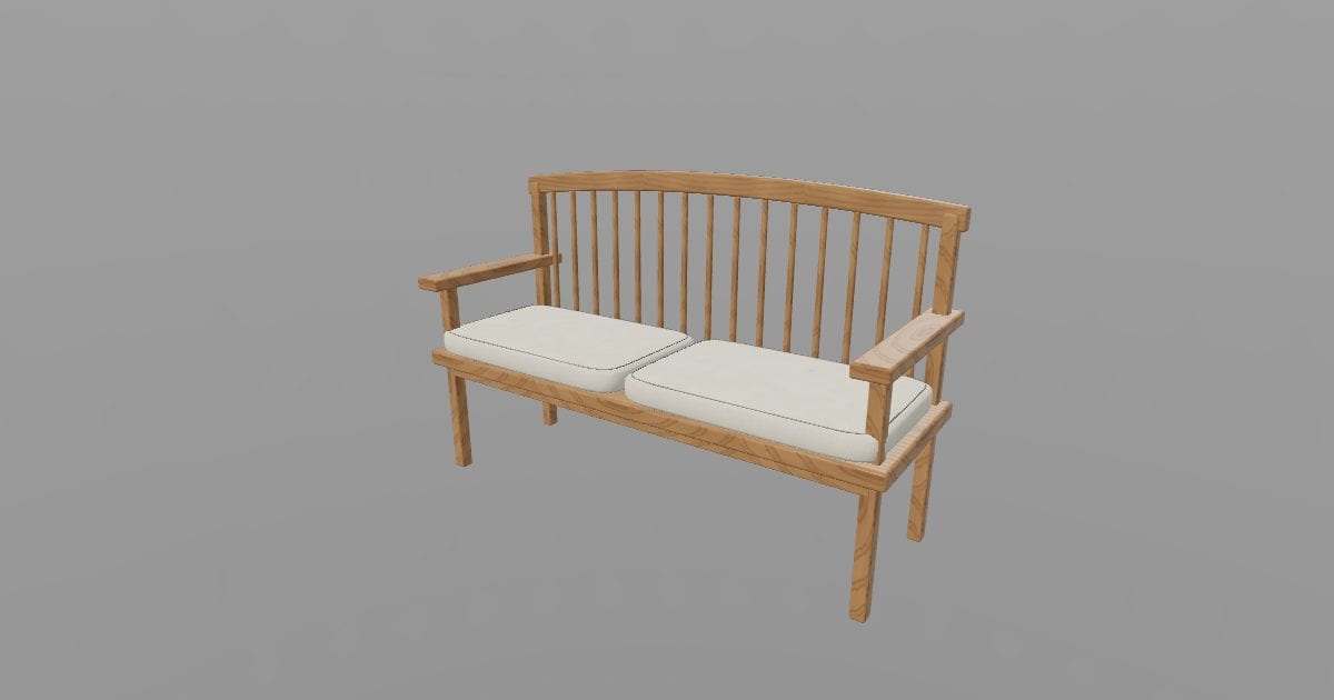 Hearth - Spindle-Back Settle