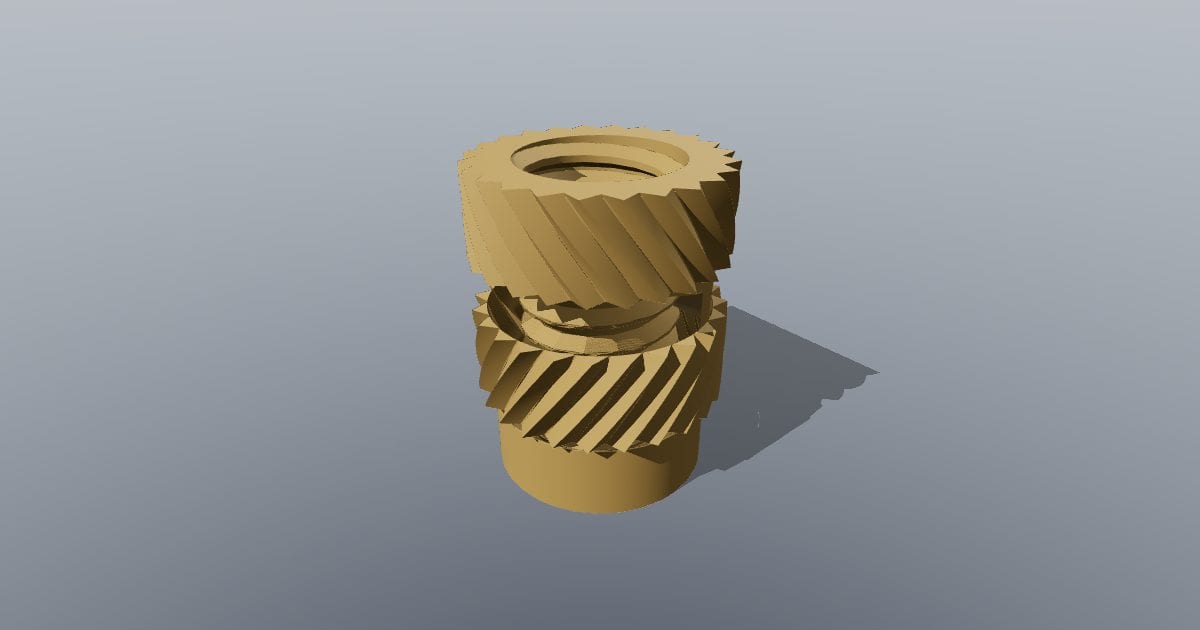 Heat-set insert M4